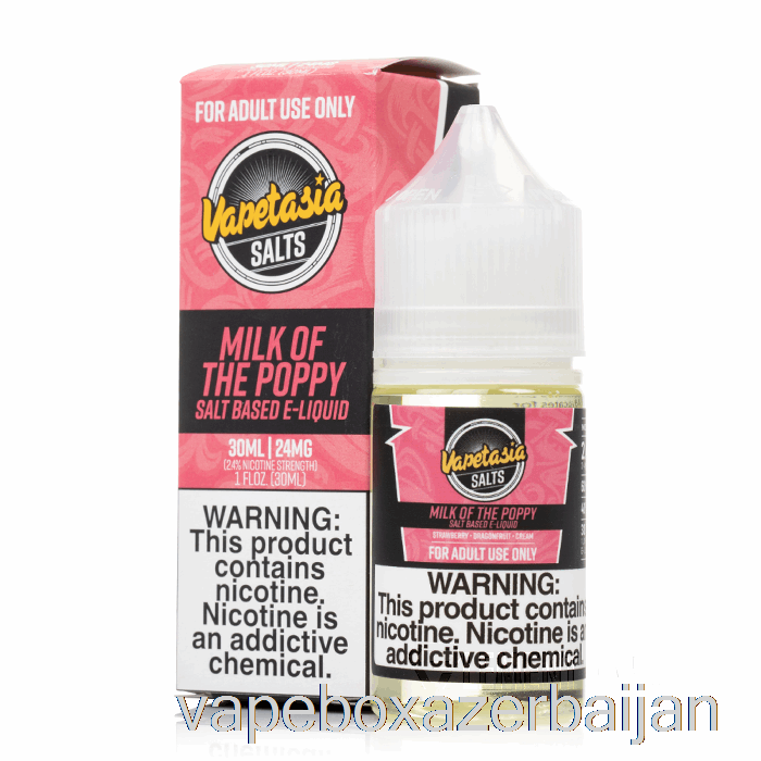 Vape Smoke Milk of The Poppy - Vapetasia Salts - 30mL 12mg